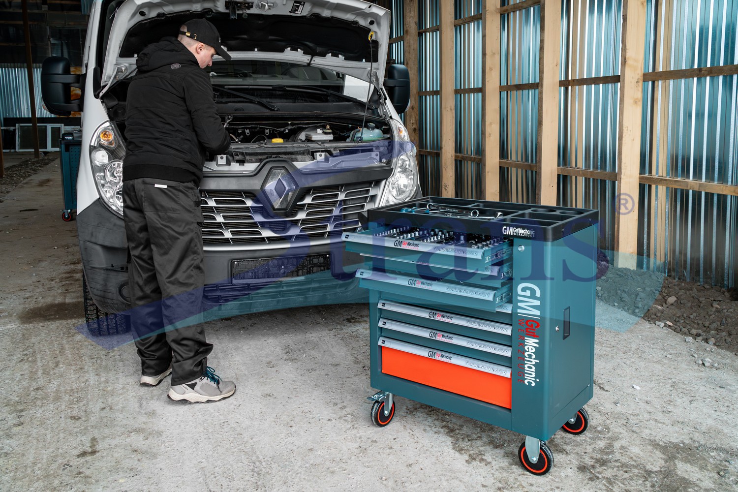 専用です。 Шафа-Візок Для Інструментів Gut Mechanic 7 Шухляд 900*770*460Mm